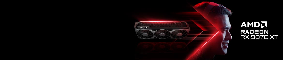 Se till att varje speldrag räknas Vi presenterar allt du behöver för gaming: det ultrasnabba grafikkortet AMD Radeon™ RX 9070 XT finns nu hos PCSpecialist