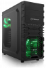SHARKOON VG4-W GAMING-CHASSI (Grön LED)