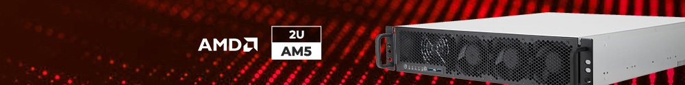 AMD AM5 2U rackmonterad vätskekyld arbetsstation