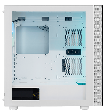 White Gaming PC Case